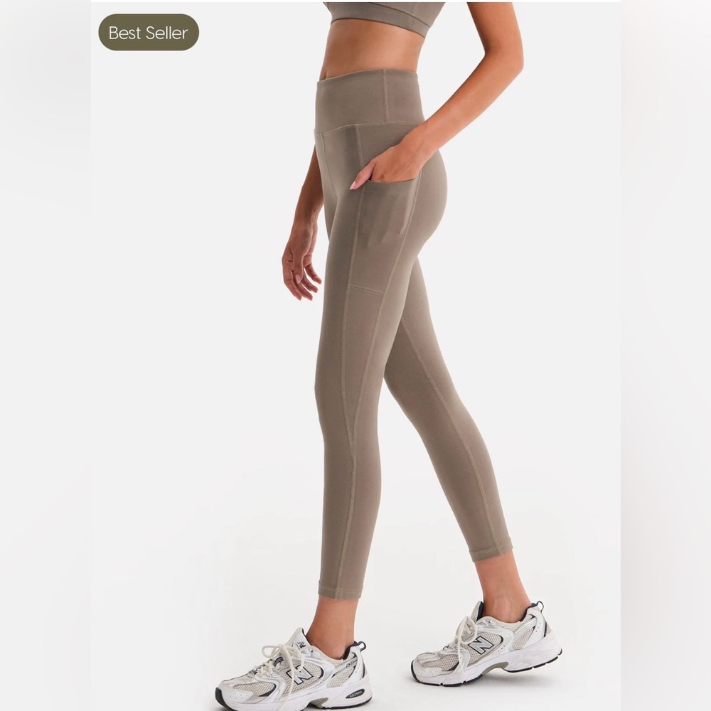 MATE the Label Organic Midi Leggings w/ Pockets Sz.Mesd. & XS NWT